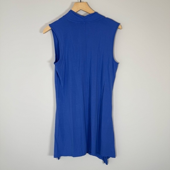 Soft Surroundings Cybele Sleeveless V-Neck Tunic Tank Top Amparo Blue Small NWT - Picture 6 of 6